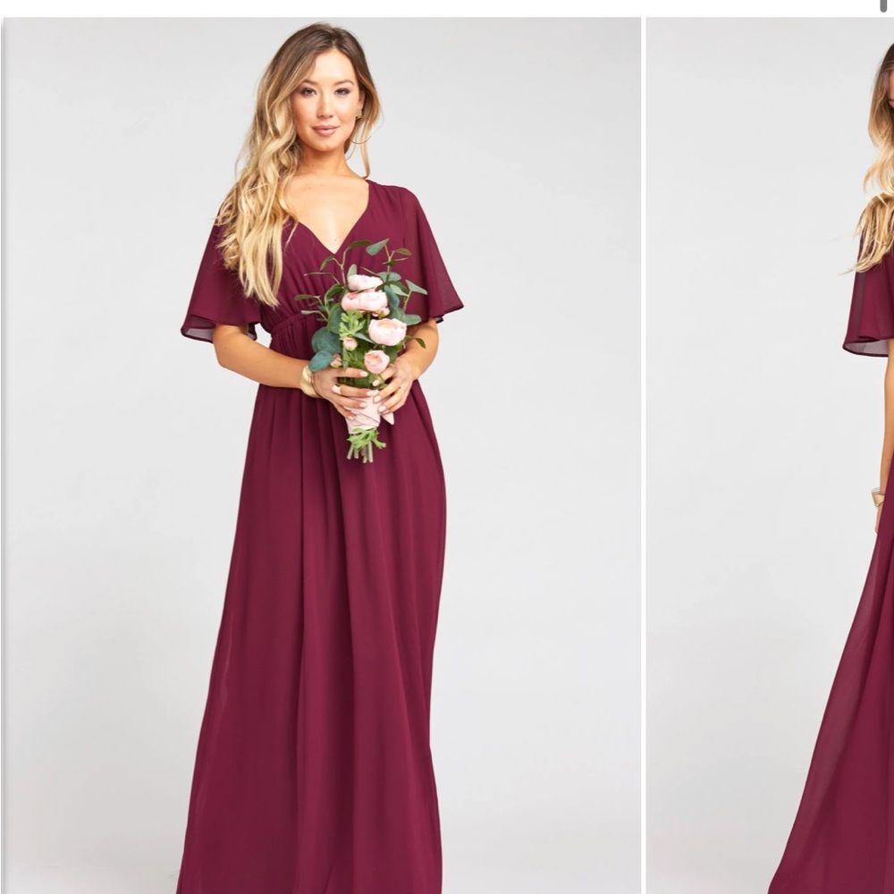 Show Me Your Mumu Merlot Emily Empire Maxi Dress
